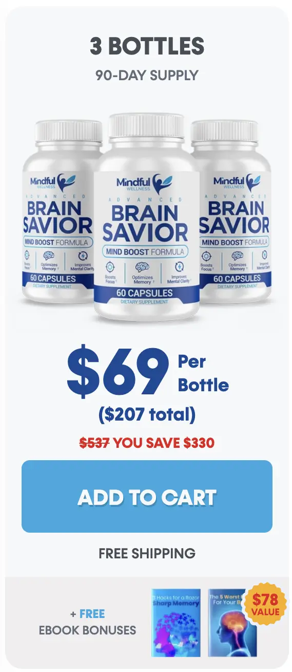 Brain Savior 3 bottle price